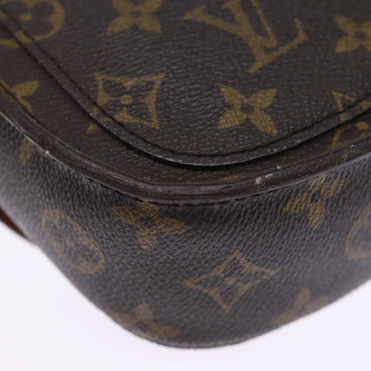 LOUIS VUITTON Monogram Saint Cloud MM Shoulder Bag M51243 LV Auth 76046