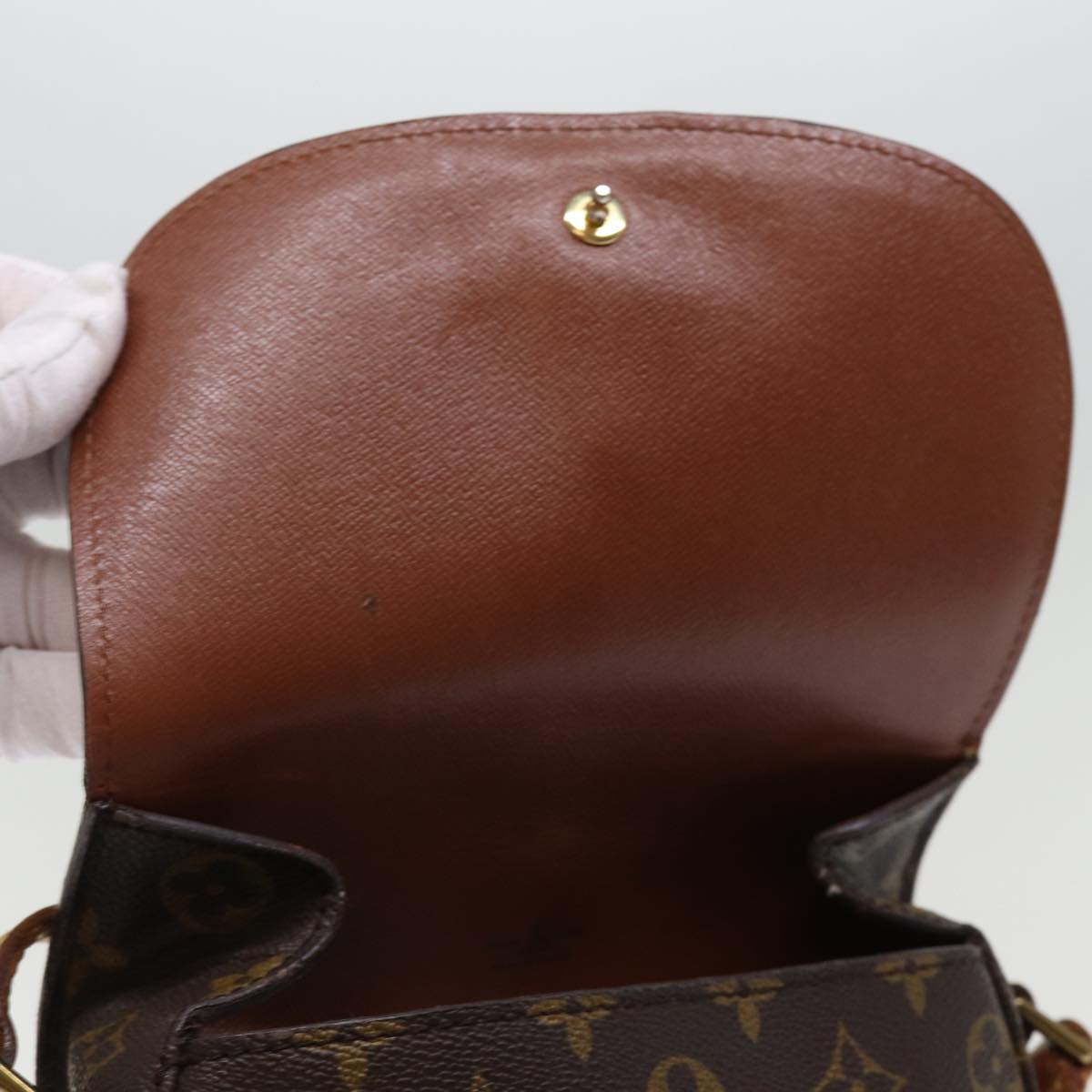 LOUIS VUITTON Monogram Saint Cloud MM Shoulder Bag M51243 LV Auth 76046