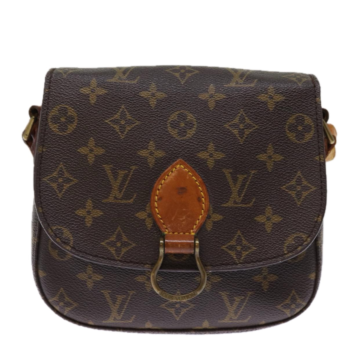 LOUIS VUITTON Monogram Saint Cloud MM Shoulder Bag M51243 LV Auth 76046