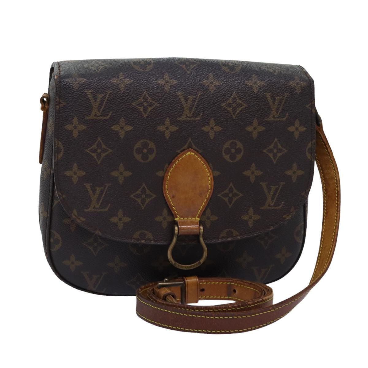 LOUIS VUITTON Monogram Saint Cloud GM Shoulder Bag M51242 LV Auth 76047