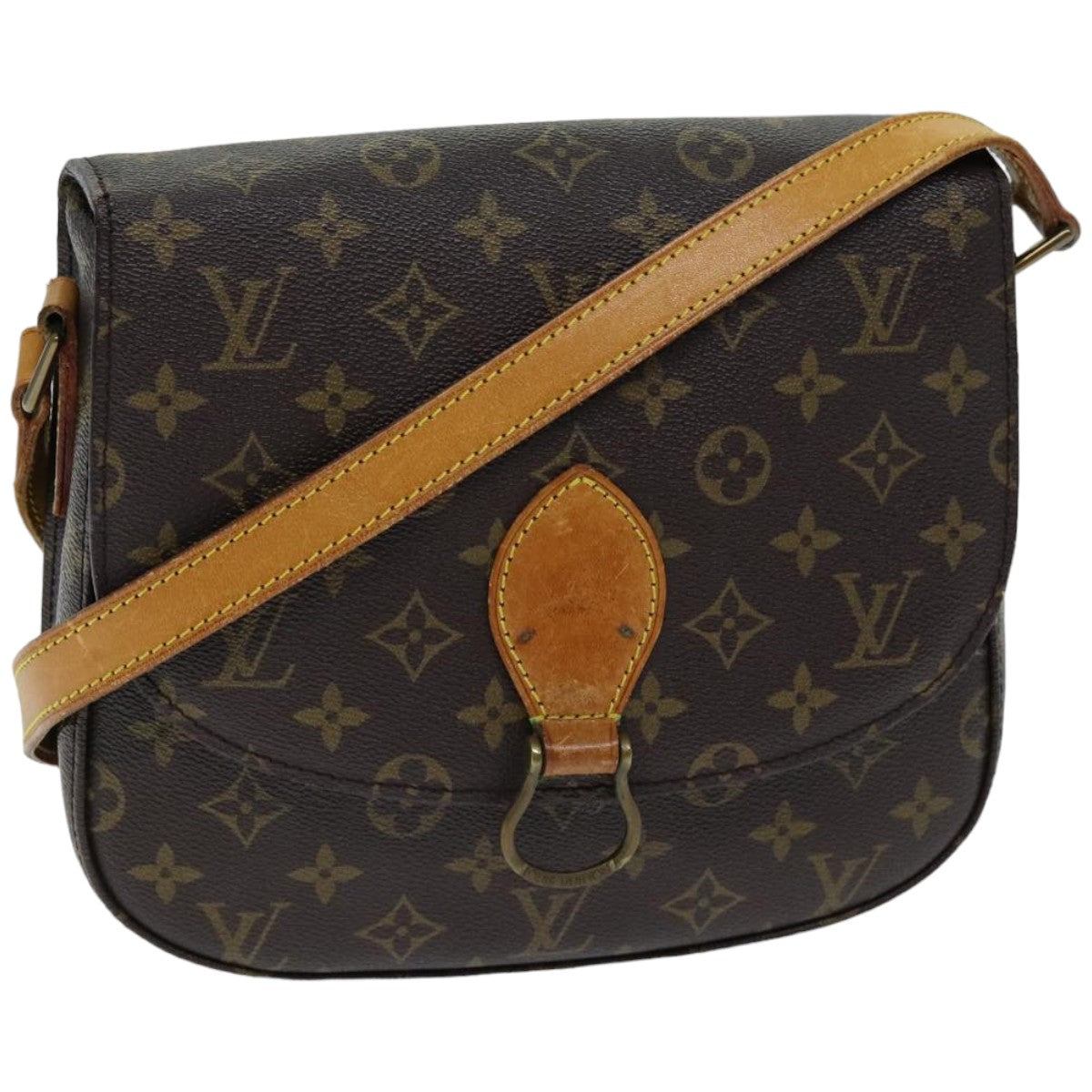 LOUIS VUITTON Monogram Saint Cloud GM Shoulder Bag M51242 LV Auth 76048