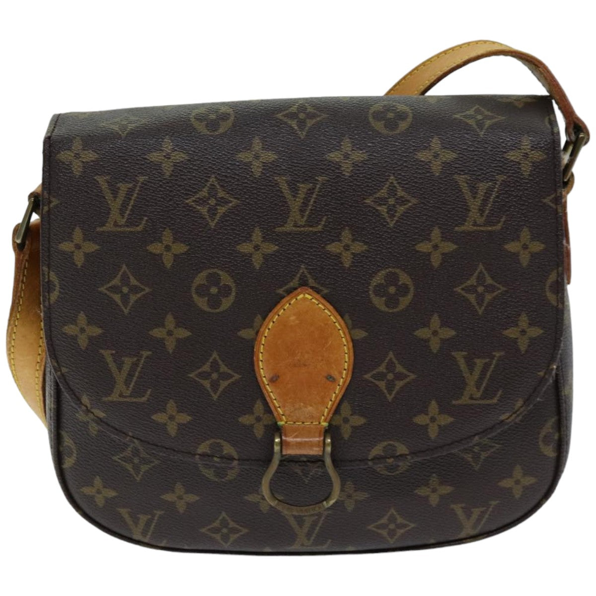 LOUIS VUITTON Monogram Saint Cloud GM Shoulder Bag M51242 LV Auth 76048