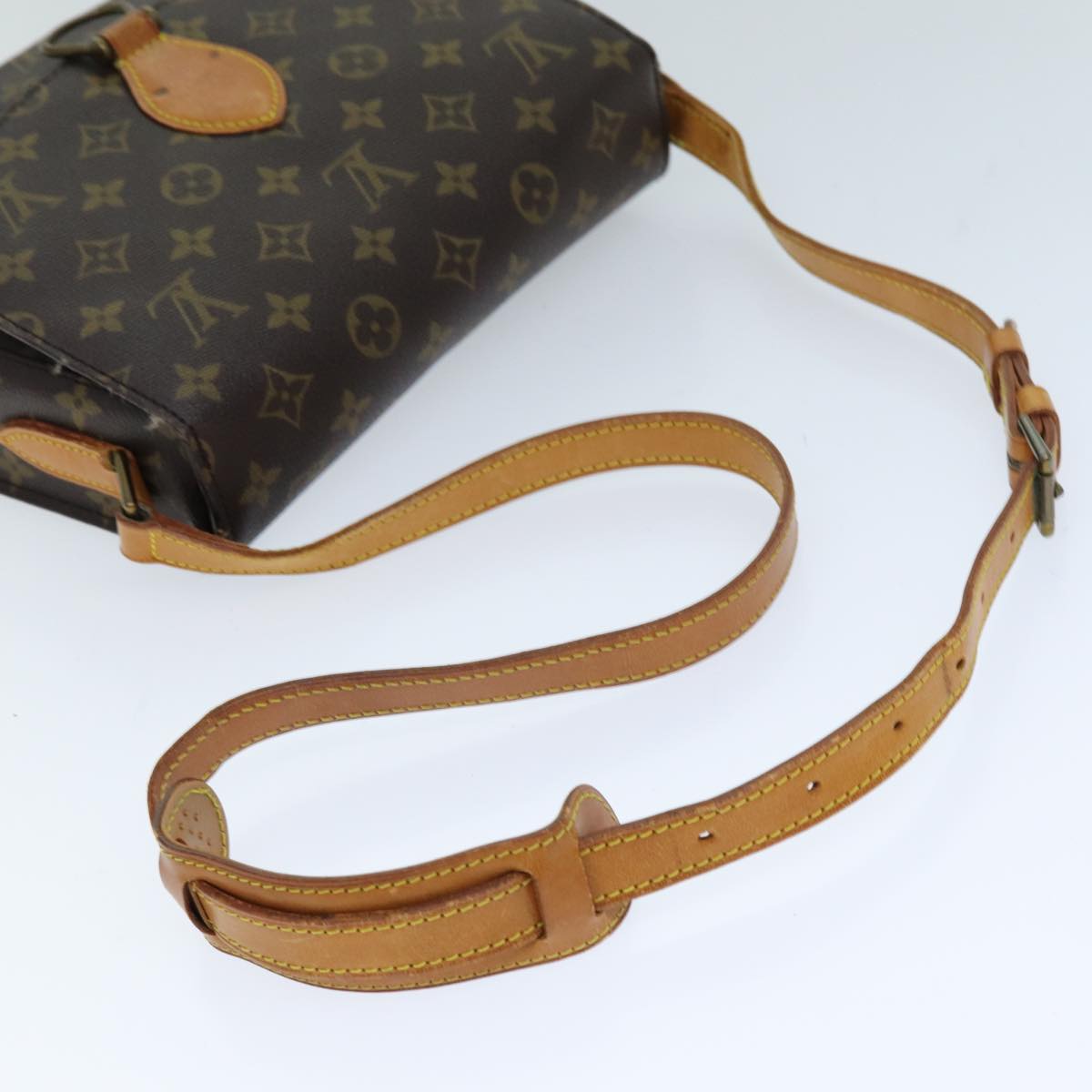 LOUIS VUITTON Monogram Saint Cloud GM Shoulder Bag M51242 LV Auth 76048