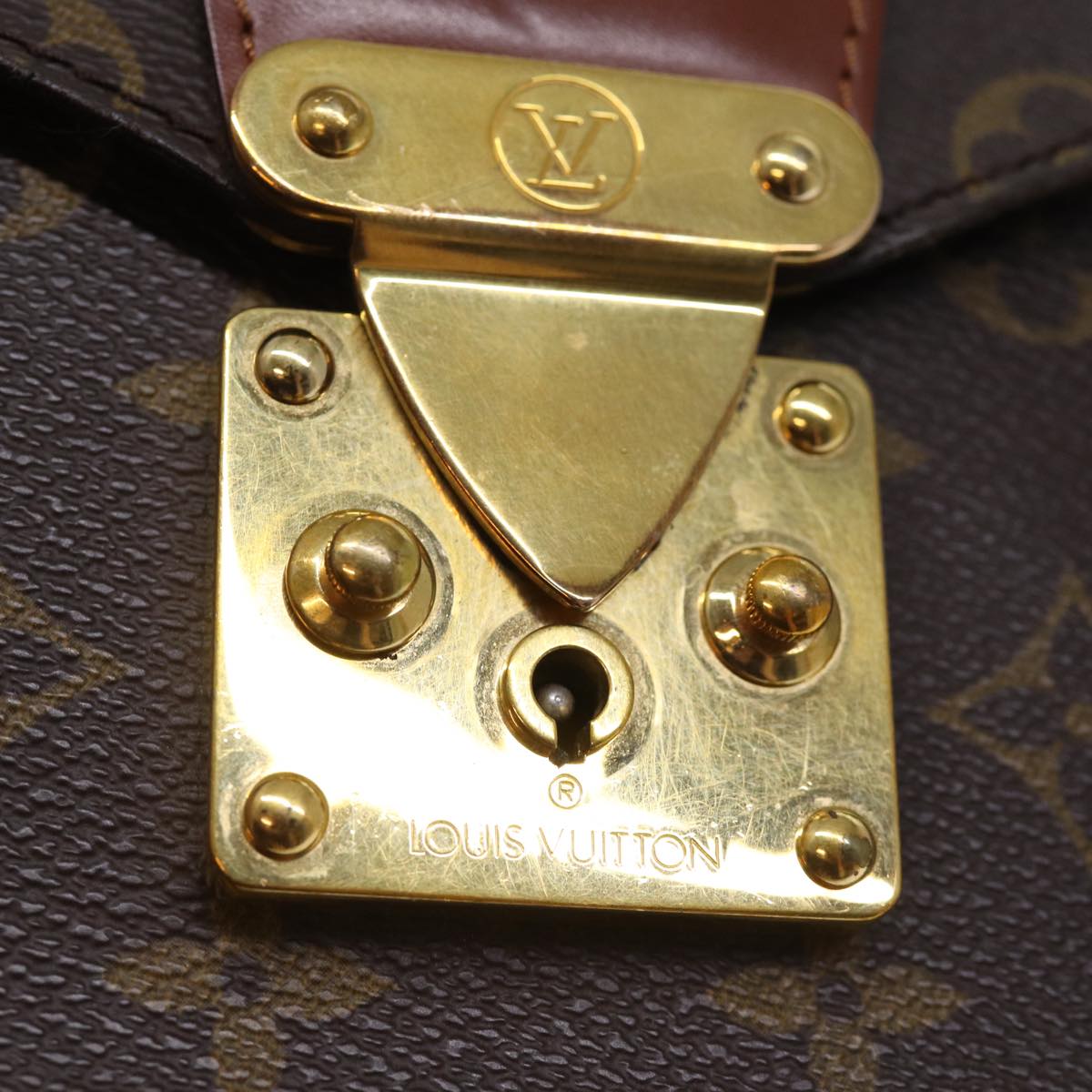 LOUIS VUITTON Monogram Monceau 28 Hand Bag 2way M51185 LV Auth 76049