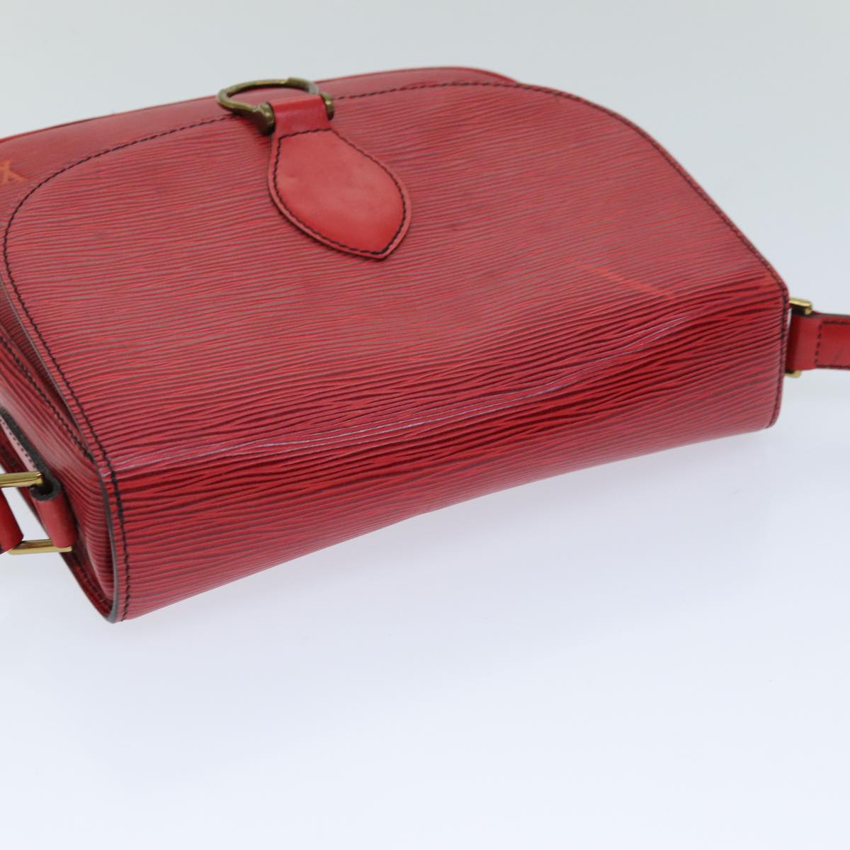 LOUIS VUITTON Epi Saint Cloud GM Shoulder Bag Red M52197 LV Auth 76052