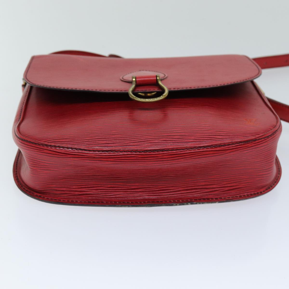 LOUIS VUITTON Epi Saint Cloud GM Shoulder Bag Red M52197 LV Auth 76052