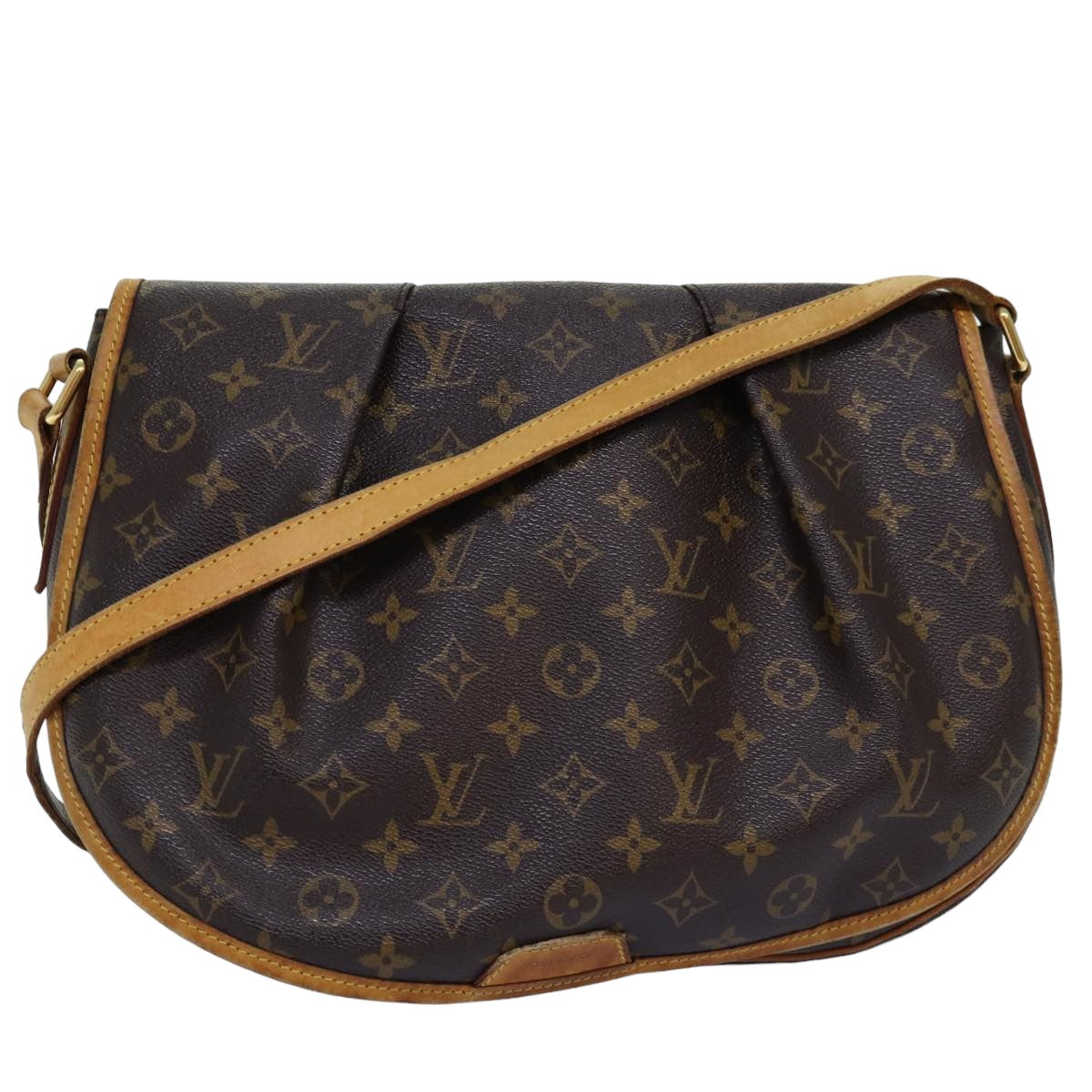 LOUIS VUITTON Monogram Menilmontant MM Shoulder Bag M40473 LV Auth 76060