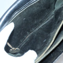 CELINE Shoulder Bag Leather Black Auth 76080-21