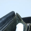 CELINE Shoulder Bag Leather Black Auth 76080-23