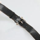 CELINE Shoulder Bag Leather Black Auth 76080-9