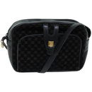 CELINE Macadam Canvas Shoulder Bag Black Auth 76081-1