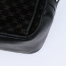 CELINE Macadam Canvas Shoulder Bag Black Auth 76081-14