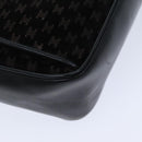 CELINE Macadam Canvas Shoulder Bag Black Auth 76081-15