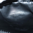 CELINE Macadam Canvas Shoulder Bag Black Auth 76081-12