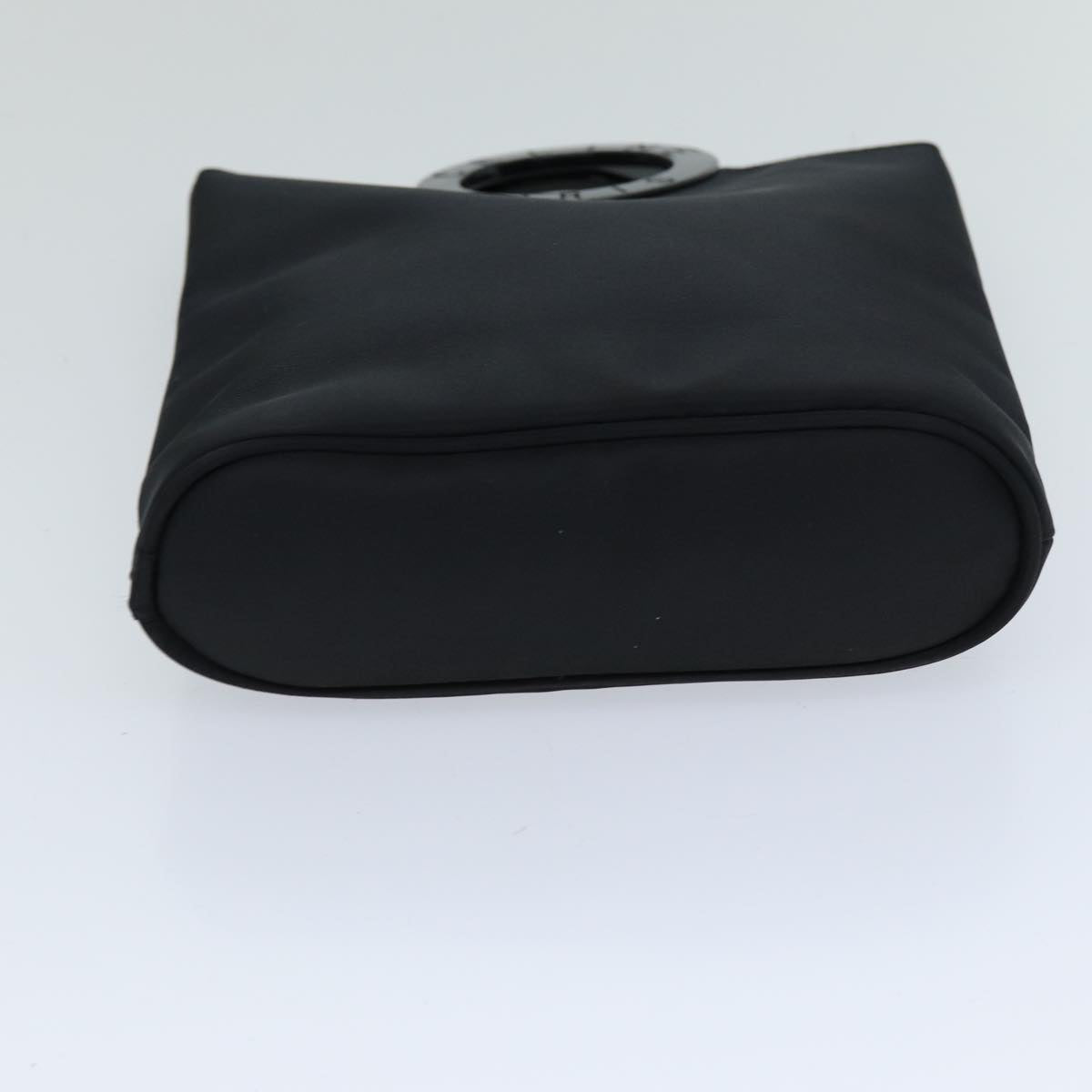 CELINE Hand Bag Nylon Black Auth 76082