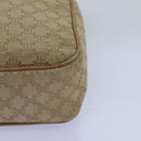CELINE Macadam Canvas Shoulder Bag Beige Auth 76085-14