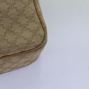 CELINE Macadam Canvas Shoulder Bag Beige Auth 76085-16