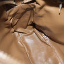 CELINE Macadam Canvas Shoulder Bag Beige Auth 76085-19