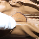 CELINE Macadam Canvas Shoulder Bag Beige Auth 76085-12