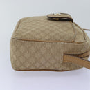 CELINE Macadam Canvas Shoulder Bag Beige Auth 76085-4