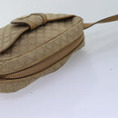 CELINE Macadam Canvas Shoulder Bag Beige Auth 76085-6
