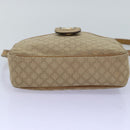 CELINE Macadam Canvas Shoulder Bag Beige Auth 76085-5