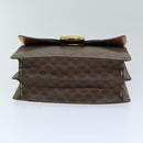 CELINE Macadam Canvas Hand Bag PVC Brown Auth 76087-5