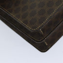 CELINE Macadam Canvas Hand Bag PVC Brown Auth 76087-15
