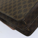 CELINE Macadam Canvas Handtas PVC Bruin Auth 76087-17
