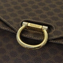 CELINE Macadam Canvas Hand Bag PVC Brown Auth 76087-18