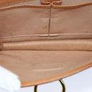 CELINE Macadam Canvas Hand Bag PVC Brown Auth 76087-11