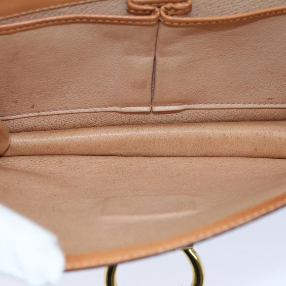 CELINE Macadam Canvas Hand Bag PVC Brown Auth 76087