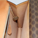 CELINE Macadam Canvas Handtas PVC Bruin Auth 76087-21