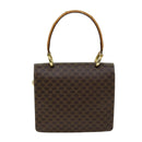 CELINE Macadam Canvas Hand Bag PVC Brown Auth 76087-2