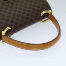 CELINE Macadam Canvas Hand Bag PVC Brown Auth 76087-7
