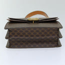 CELINE Macadam Canvas Hand Bag PVC Brown Auth 76088-5