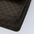 CELINE Macadam Canvas Hand Bag PVC Brown Auth 76088-14