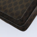 CELINE Macadam Canvas Hand Bag PVC Brown Auth 76088-17