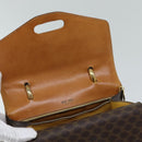 CELINE Macadam Canvas Hand Bag PVC Brown Auth 76088-20