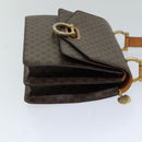 CELINE Macadam Canvas Hand Bag PVC Brown Auth 76088-3