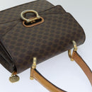 CELINE Macadam Canvas Hand Bag PVC Brown Auth 76088-6