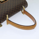CELINE Macadam Canvas Hand Bag PVC Brown Auth 76088-7