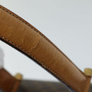 CELINE Macadam Canvas Hand Bag PVC Brown Auth 76088-9