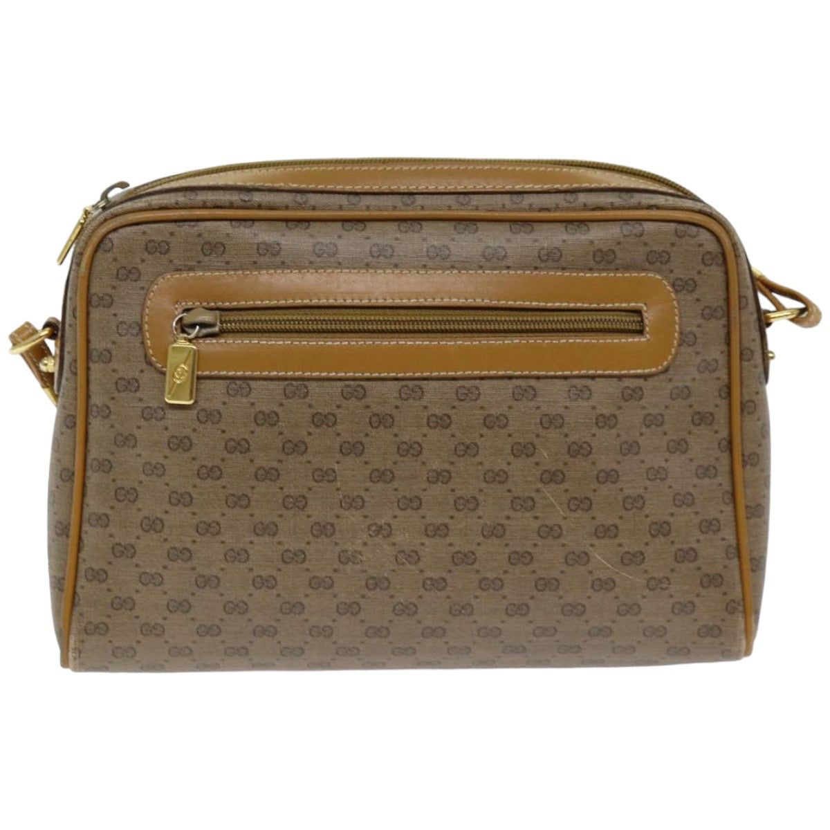 GUCCI Micro GG Supreme Shoulder Bag PVC Beige 007 084 0014 Auth 76091