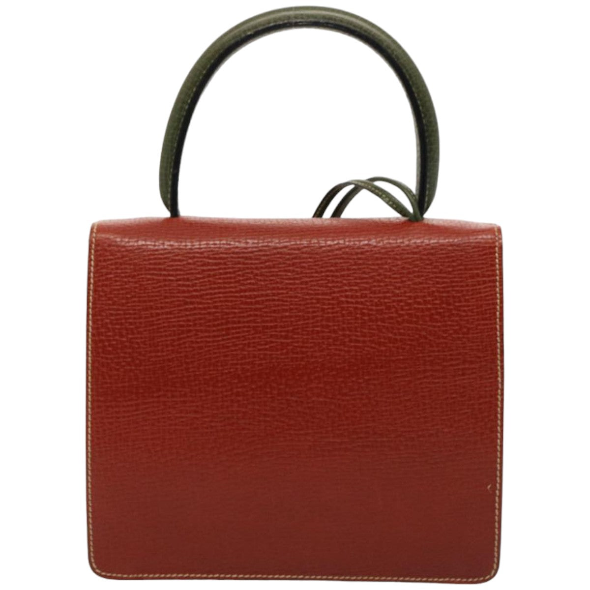 LOEWE Barcelona Hand Bag Leather Red Auth 76105