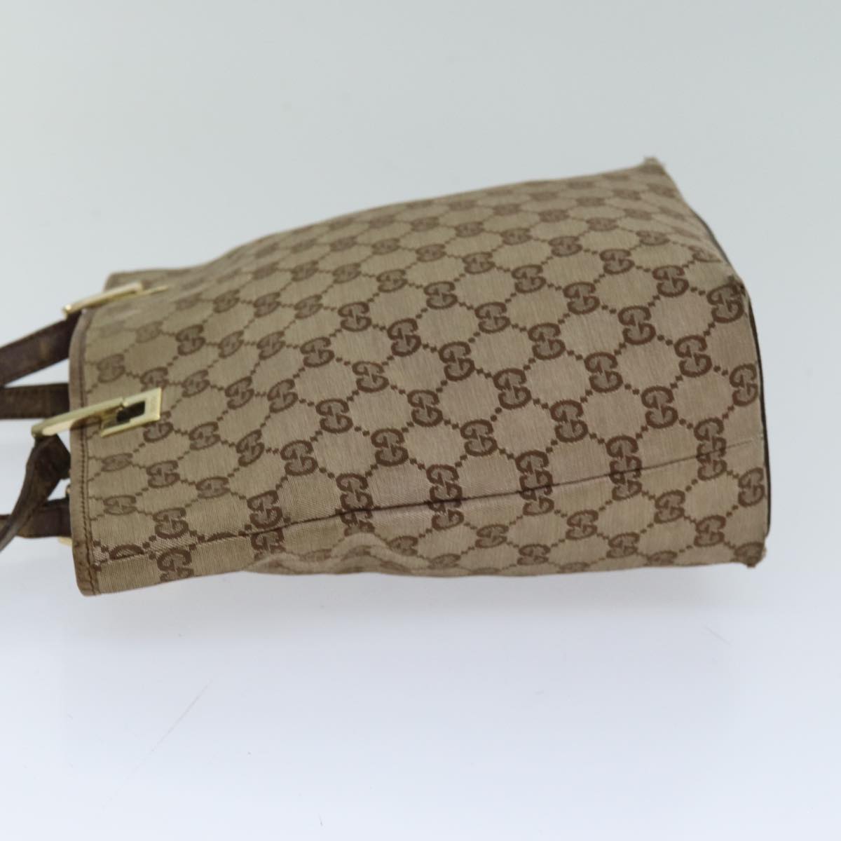 GUCCI GG Canvas Tote Bag Beige 002 1099 Auth 76107