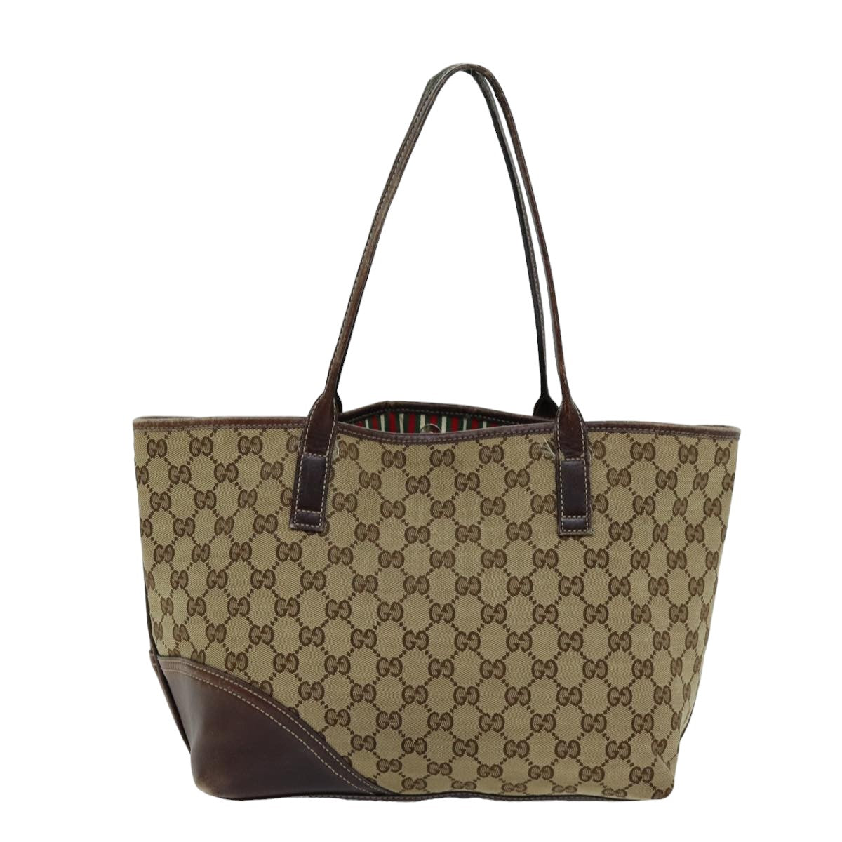 GUCCI GG Canvas Tote Bag Beige 169946 Auth 76110 - 0