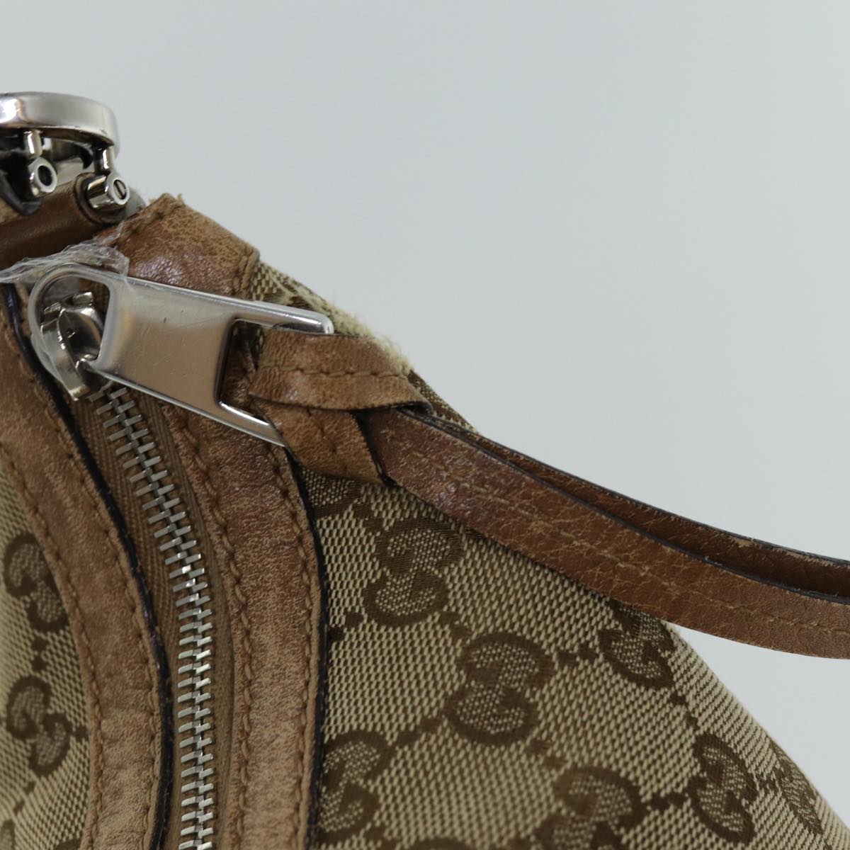 GUCCI GG Canvas Shoulder Bag Beige 326514 Auth 76112