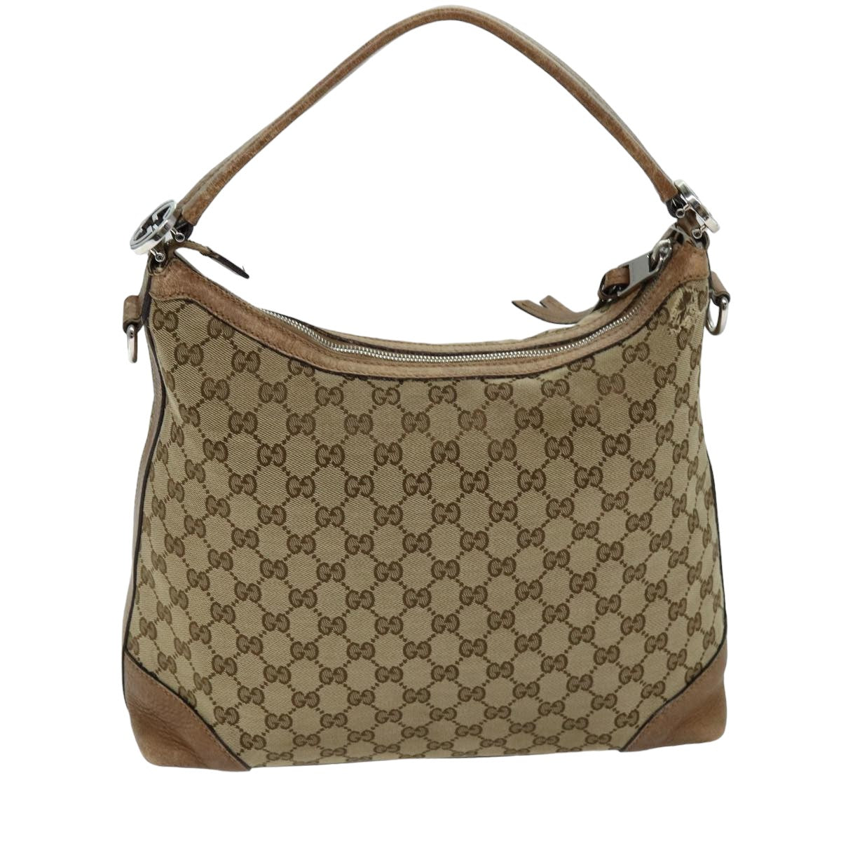 GUCCI GG Canvas Shoulder Bag Beige 326514 Auth 76112 - 0