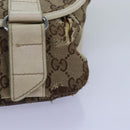 GUCCI GG Canvas Waist bag Beige 145851 Auth 76155-15